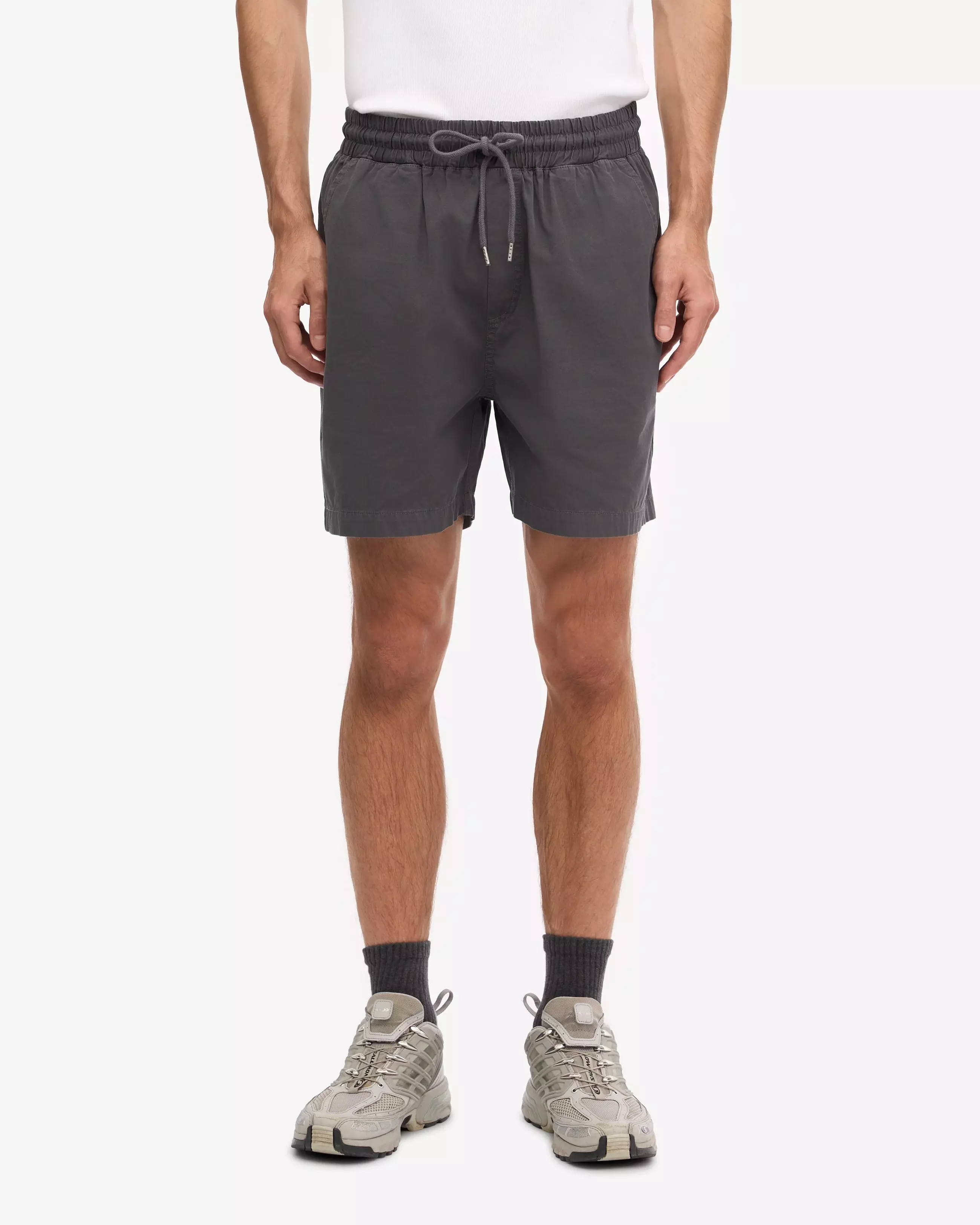 Colorful Standard Lava Grey Organic Twill Shorts Herren grau